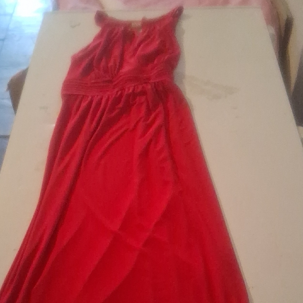 Emma & Michele Vibrant Red Formal Maxi Dress - Size M - Picture 5 of 11